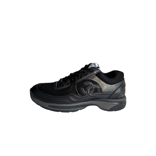 Putian pure original foreign trade new Chanel-style Silver Horn King mesh versatile low-top casual shoes, thick-soled dad shoes