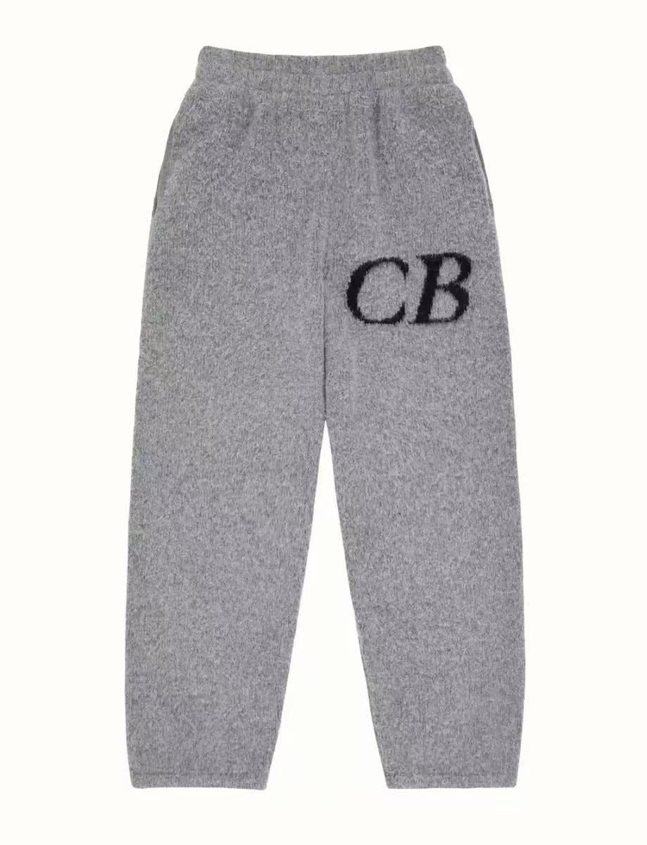 High version Cole Buxton Niche Minimalist CB Jacquard Female Couple Matching Loose Crewneck Sweater