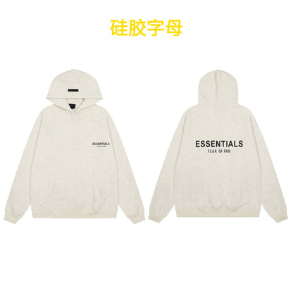 2025 hooded sweatshirt black letter flocking FOG double-line ESSENTIALS trendy brand cross-border hot sale 1977