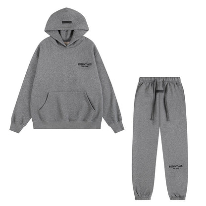 2025 hooded sweatshirt black letter flocking FOG double-line ESSENTIALS trendy brand cross-border hot sale 1977