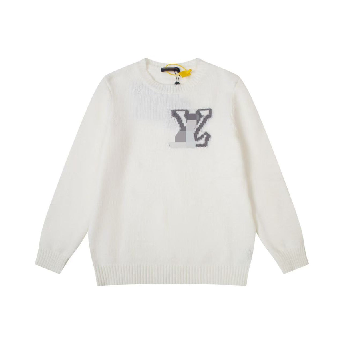 The correct version of L donkey knitted men's and women's crew neck sweater.25SS autumn and winter heavy industry meticulous production