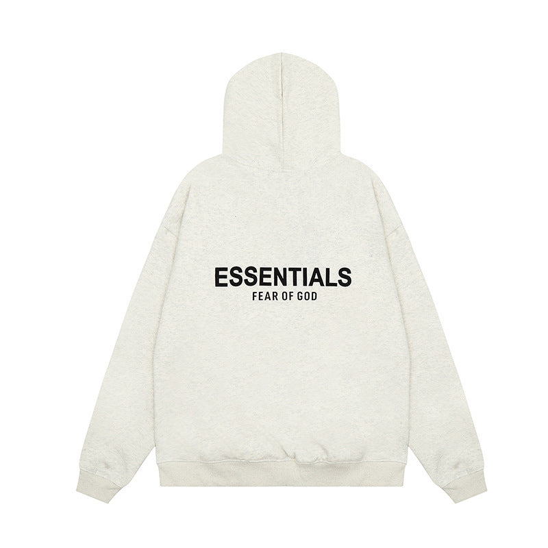 2025 hooded sweatshirt black letter flocking FOG double-line ESSENTIALS trendy brand cross-border hot sale 1977