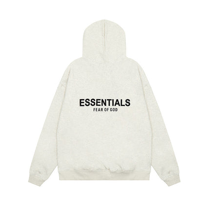 2025 hooded sweatshirt black letter flocking FOG double-line ESSENTIALS trendy brand cross-border hot sale 1977