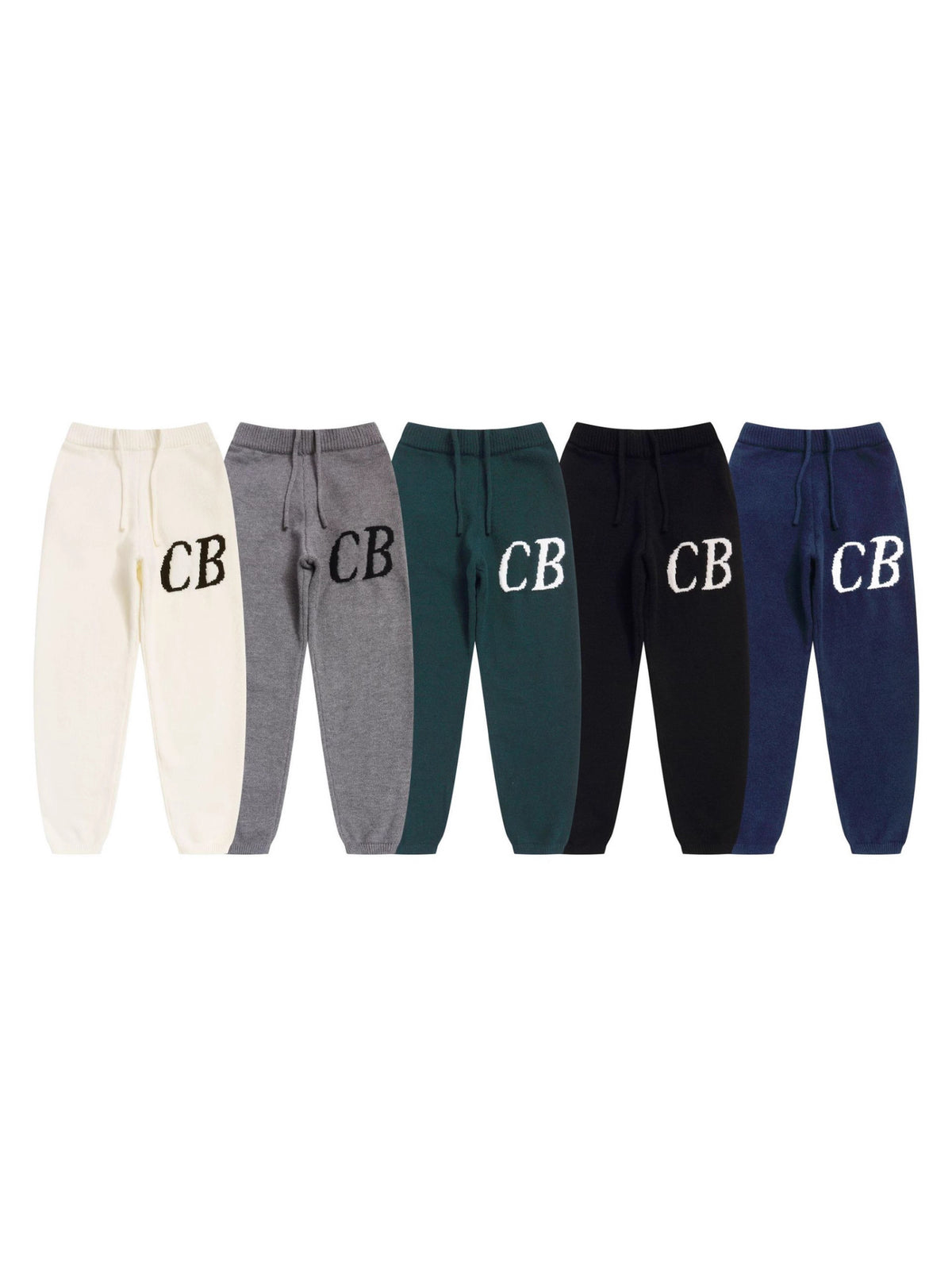 High version Cole Buxton Niche Minimalist CB Jacquard Female Couple Matching Loose Crewneck Sweater