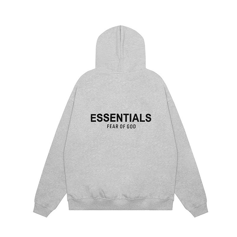 2025 hooded sweatshirt black letter flocking FOG double-line ESSENTIALS trendy brand cross-border hot sale 1977