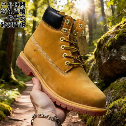 Correct version of Timber blue rhubarb boots are not bad, Timber blue men's and women's outdoor sports leather shoes, cargo snow boots, mountain horses