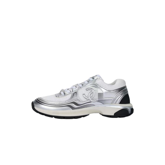 Putian pure original foreign trade new Chanel-style Silver Horn King mesh versatile low-top casual shoes, thick-soled dad shoes