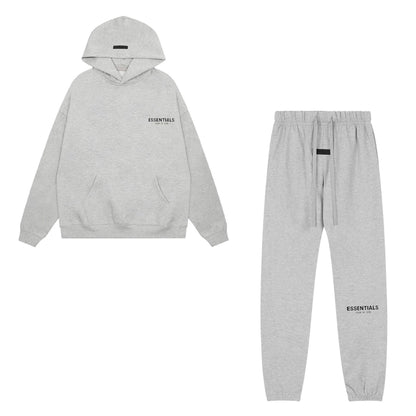 2025 hooded sweatshirt black letter flocking FOG double-line ESSENTIALS trendy brand cross-border hot sale 1977