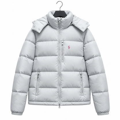 Cross-border correct version of the Ruff pony coat padded jacket thickened new men's and women's hooded windproof removable hat jacket